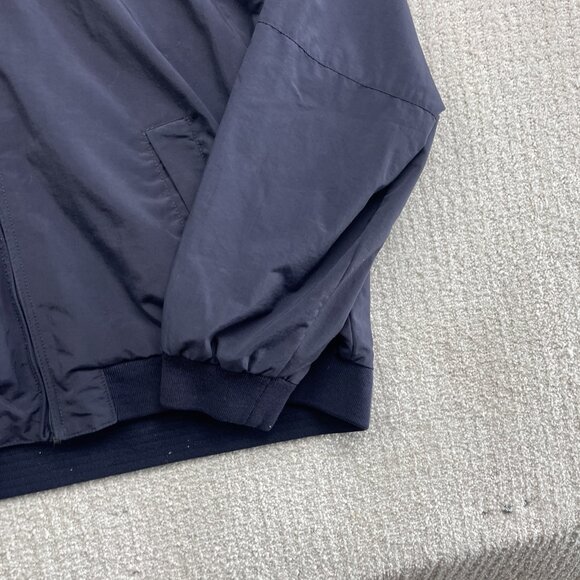 Tommy Hilfiger Jacket Men L Blue Yacht Sailing Full Zip Collared Hidden Hood - Picture 5 of 16